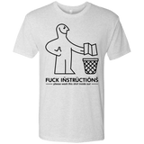 T-Shirts Heather White / S FuckInstructions Men's Triblend T-Shirt