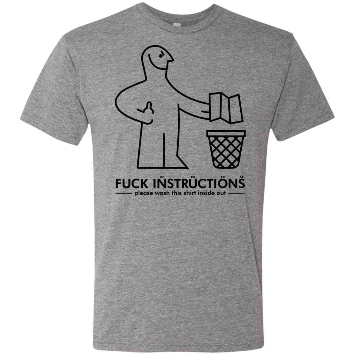 T-Shirts Premium Heather / S FuckInstructions Men's Triblend T-Shirt