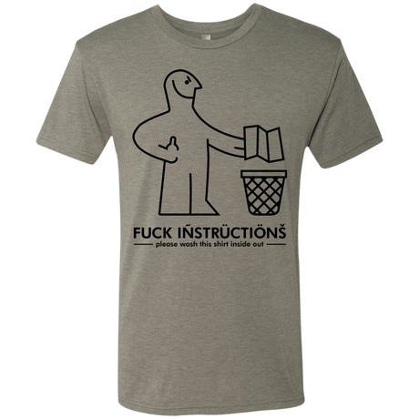 T-Shirts Venetian Grey / S FuckInstructions Men's Triblend T-Shirt