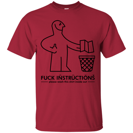 T-Shirts Cardinal / S FuckInstructions T-Shirt