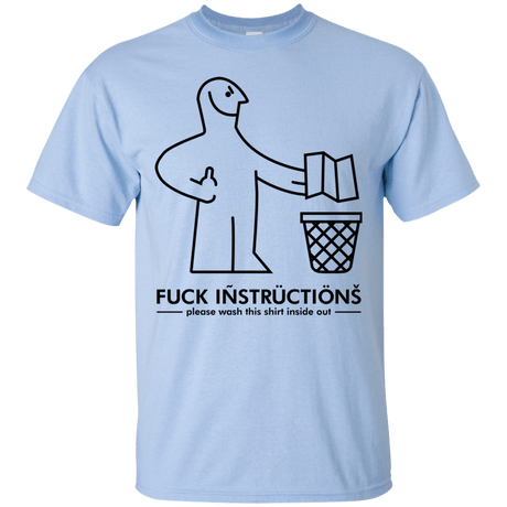T-Shirts Light Blue / S FuckInstructions T-Shirt