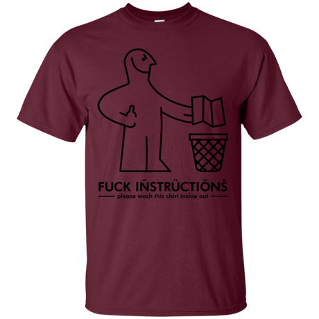 T-Shirts Maroon / S FuckInstructions T-Shirt