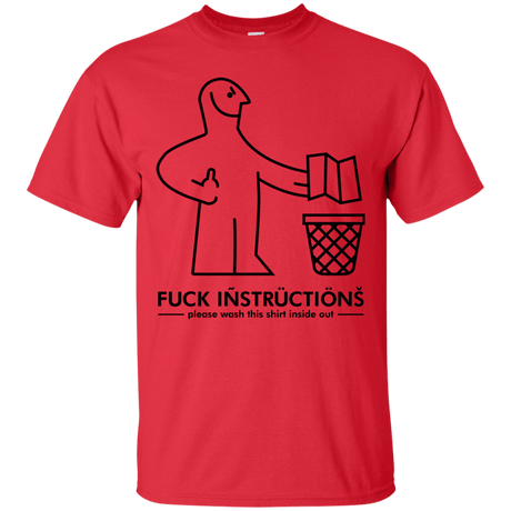 T-Shirts Red / S FuckInstructions T-Shirt