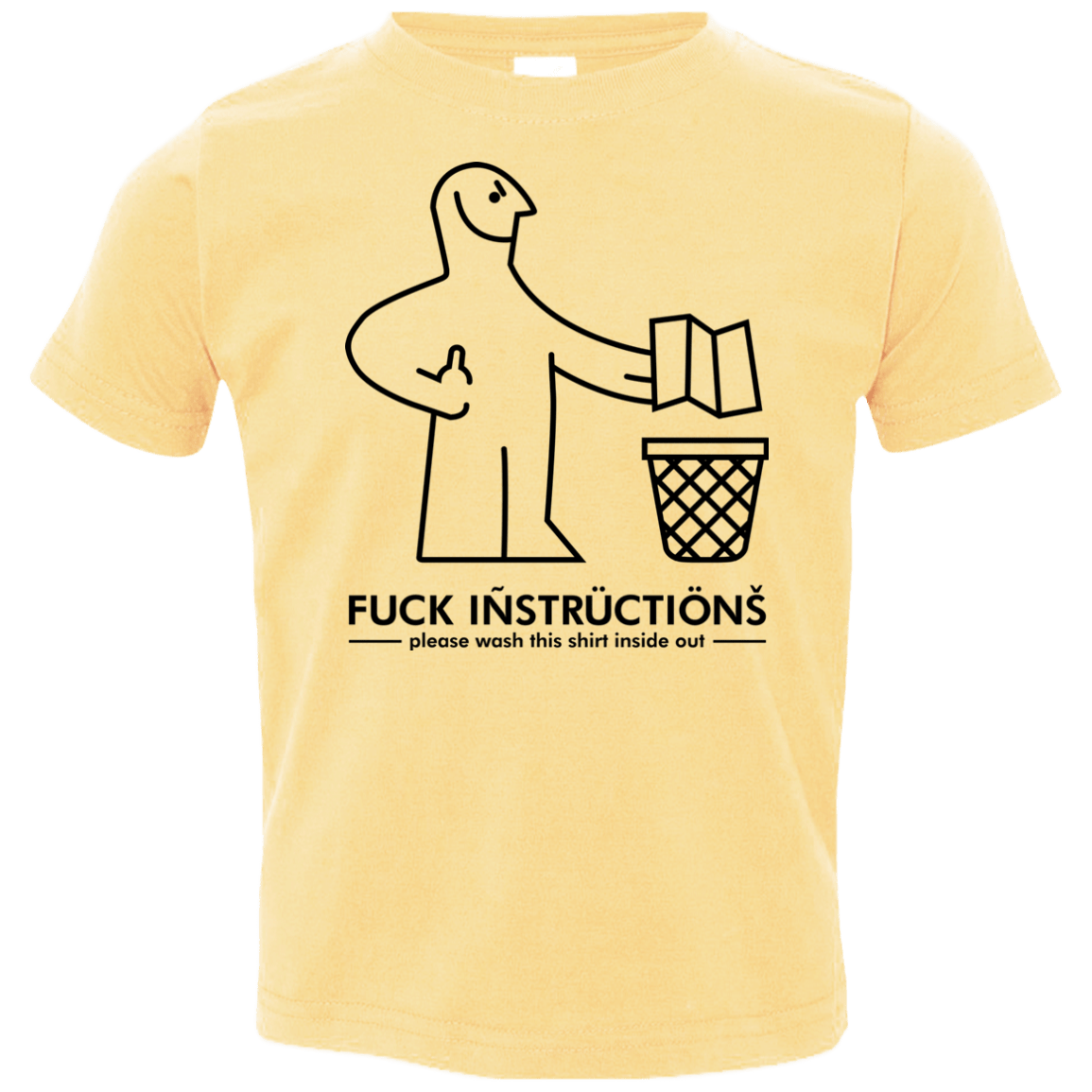 T-Shirts Butter / 2T FuckInstructions Toddler Premium T-Shirt