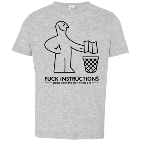 T-Shirts Heather Grey / 2T FuckInstructions Toddler Premium T-Shirt