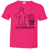 T-Shirts Hot Pink / 2T FuckInstructions Toddler Premium T-Shirt