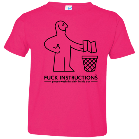 T-Shirts Hot Pink / 2T FuckInstructions Toddler Premium T-Shirt