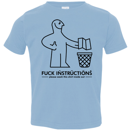 T-Shirts Light Blue / 2T FuckInstructions Toddler Premium T-Shirt