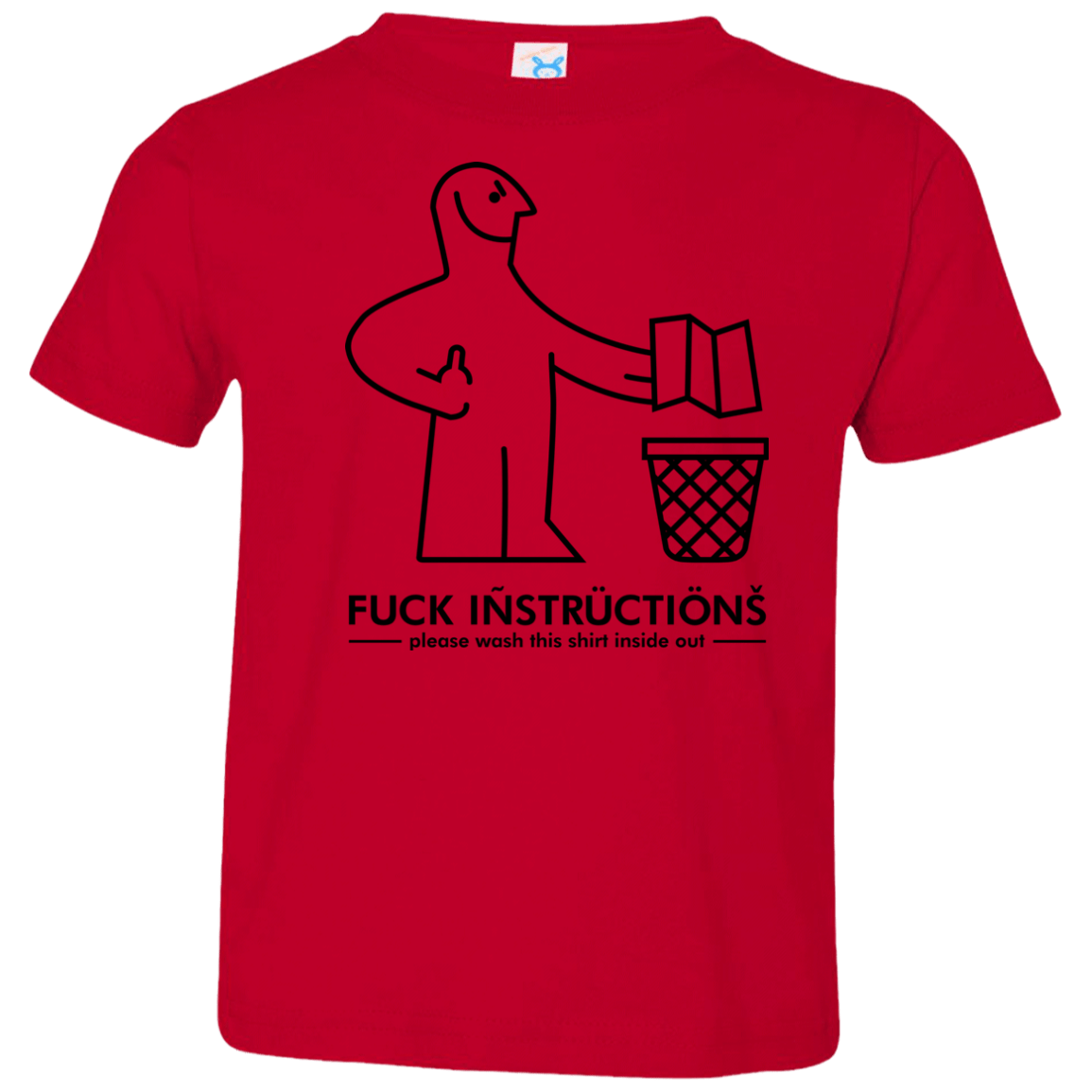 T-Shirts Red / 2T FuckInstructions Toddler Premium T-Shirt