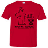 T-Shirts Red / 2T FuckInstructions Toddler Premium T-Shirt