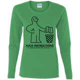 T-Shirts Irish Green / S FuckInstructions Women's Long Sleeve T-Shirt