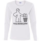 T-Shirts White / S FuckInstructions Women's Long Sleeve T-Shirt