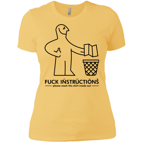 T-Shirts Banana Cream/ / X-Small FuckInstructions Women's Premium T-Shirt