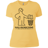 T-Shirts Banana Cream/ / X-Small FuckInstructions Women's Premium T-Shirt