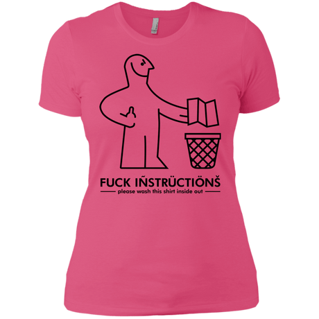 T-Shirts Hot Pink / X-Small FuckInstructions Women's Premium T-Shirt