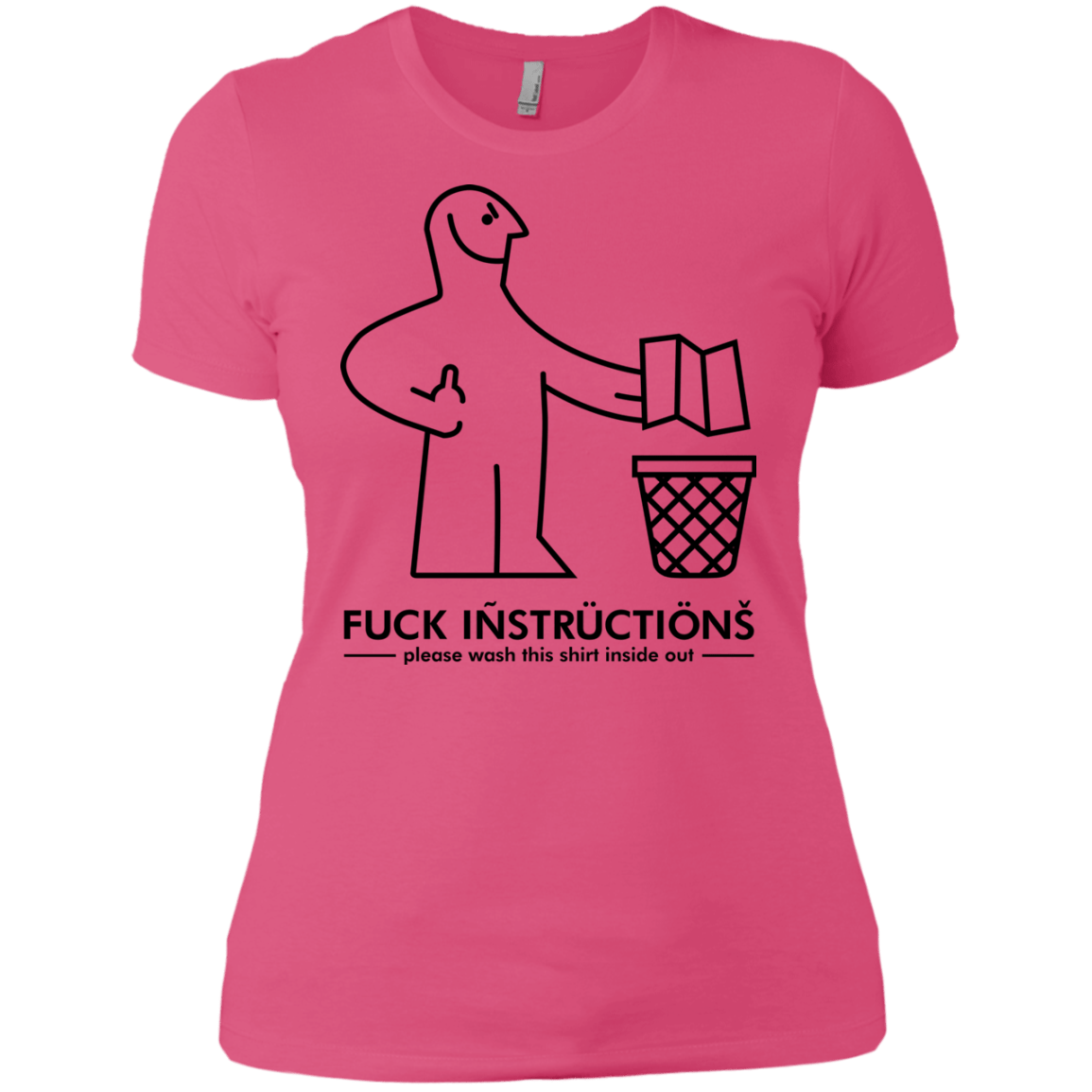 T-Shirts Hot Pink / X-Small FuckInstructions Women's Premium T-Shirt