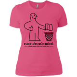 T-Shirts Hot Pink / X-Small FuckInstructions Women's Premium T-Shirt