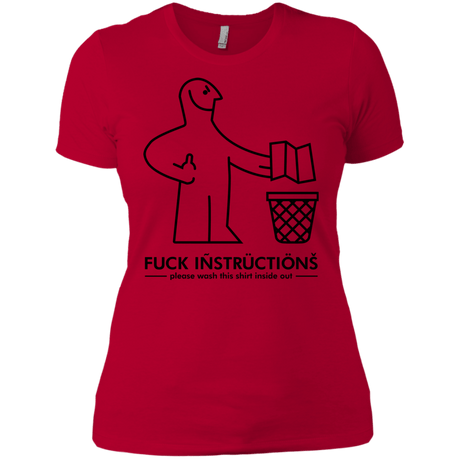 T-Shirts Red / X-Small FuckInstructions Women's Premium T-Shirt