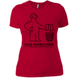 T-Shirts Red / X-Small FuckInstructions Women's Premium T-Shirt
