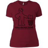 T-Shirts Scarlet / X-Small FuckInstructions Women's Premium T-Shirt