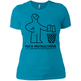 T-Shirts Turquoise / X-Small FuckInstructions Women's Premium T-Shirt