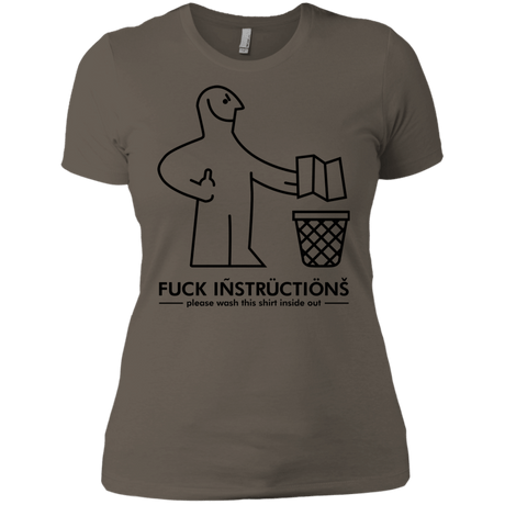 T-Shirts Warm Grey / X-Small FuckInstructions Women's Premium T-Shirt