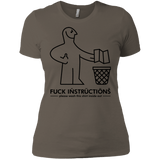 T-Shirts Warm Grey / X-Small FuckInstructions Women's Premium T-Shirt