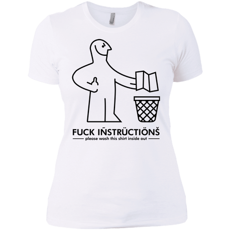 T-Shirts White / X-Small FuckInstructions Women's Premium T-Shirt