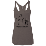 T-Shirts Macchiato / X-Small FuckInstructions Women's Triblend Racerback Tank