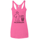 T-Shirts Vintage Pink / X-Small FuckInstructions Women's Triblend Racerback Tank