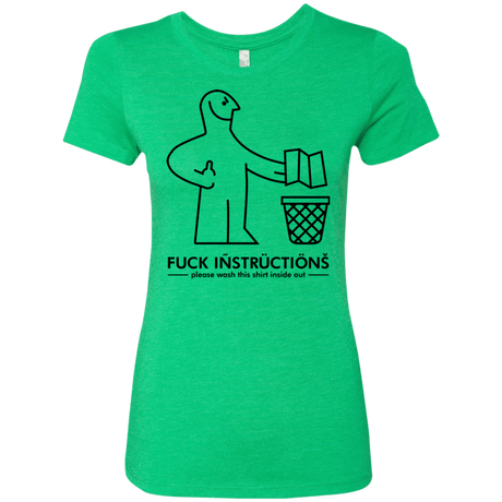 T-Shirts Envy / S FuckInstructions Women's Triblend T-Shirt