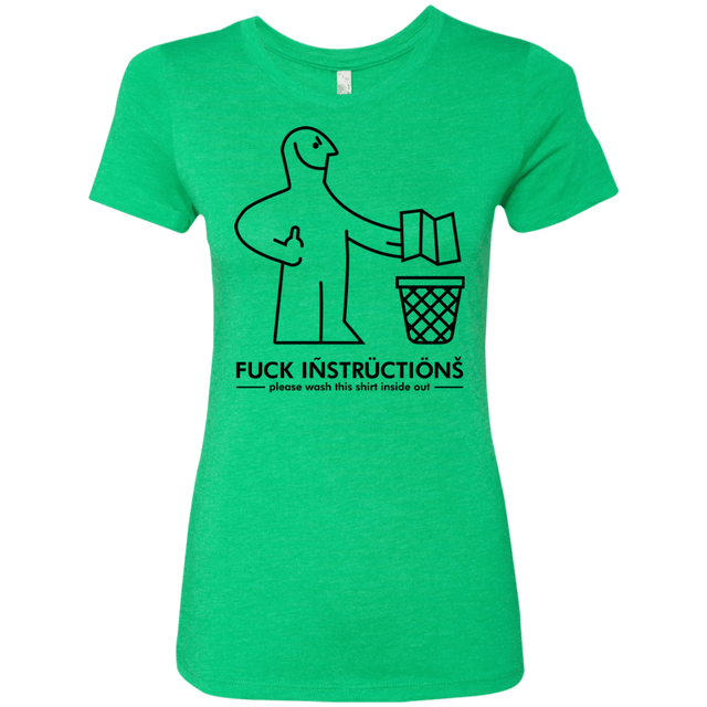 T-Shirts Envy / S FuckInstructions Women's Triblend T-Shirt