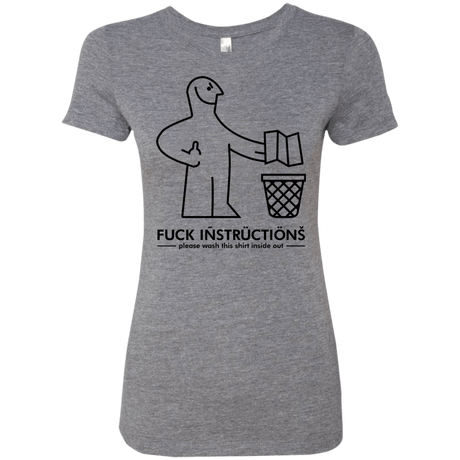 T-Shirts Premium Heather / S FuckInstructions Women's Triblend T-Shirt