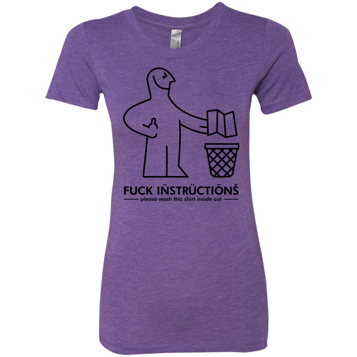 T-Shirts Purple Rush / S FuckInstructions Women's Triblend T-Shirt