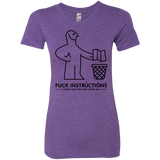 T-Shirts Purple Rush / S FuckInstructions Women's Triblend T-Shirt