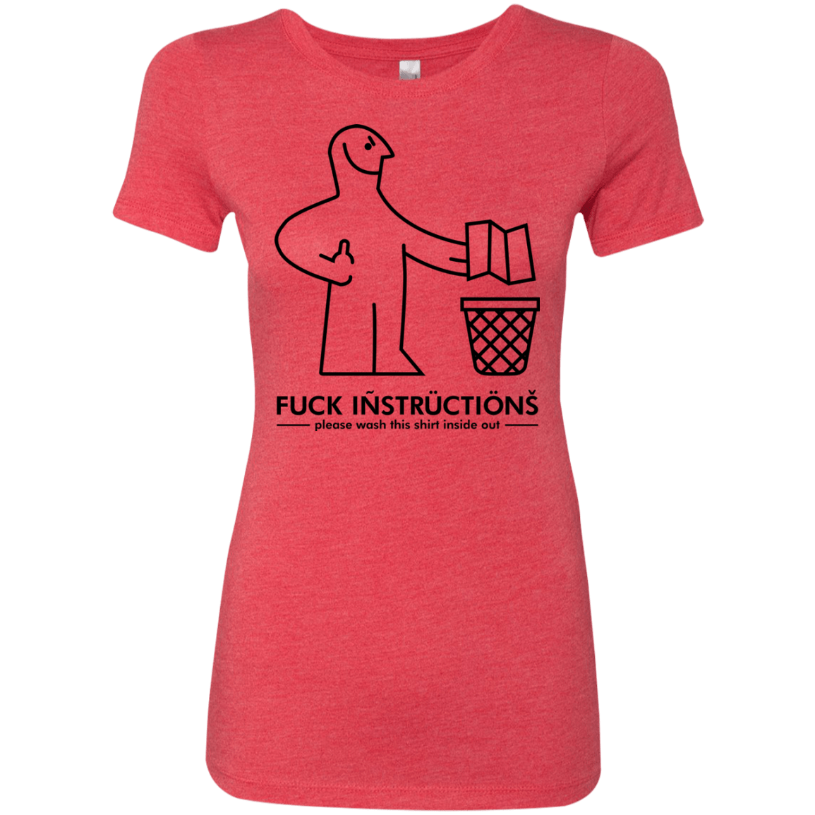 T-Shirts Vintage Red / S FuckInstructions Women's Triblend T-Shirt
