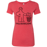T-Shirts Vintage Red / S FuckInstructions Women's Triblend T-Shirt