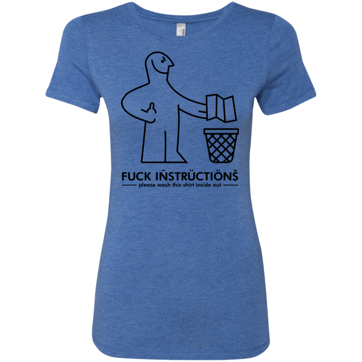 T-Shirts Vintage Royal / S FuckInstructions Women's Triblend T-Shirt