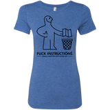 T-Shirts Vintage Royal / S FuckInstructions Women's Triblend T-Shirt