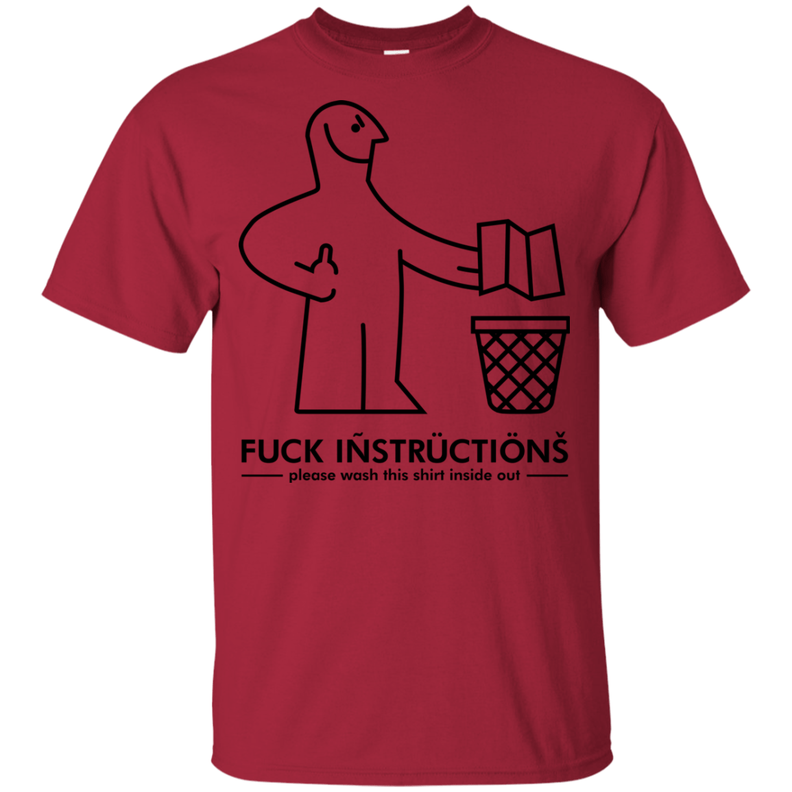 T-Shirts Cardinal / YXS FuckInstructions Youth T-Shirt