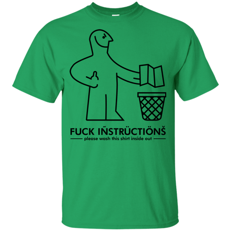 T-Shirts Irish Green / YXS FuckInstructions Youth T-Shirt