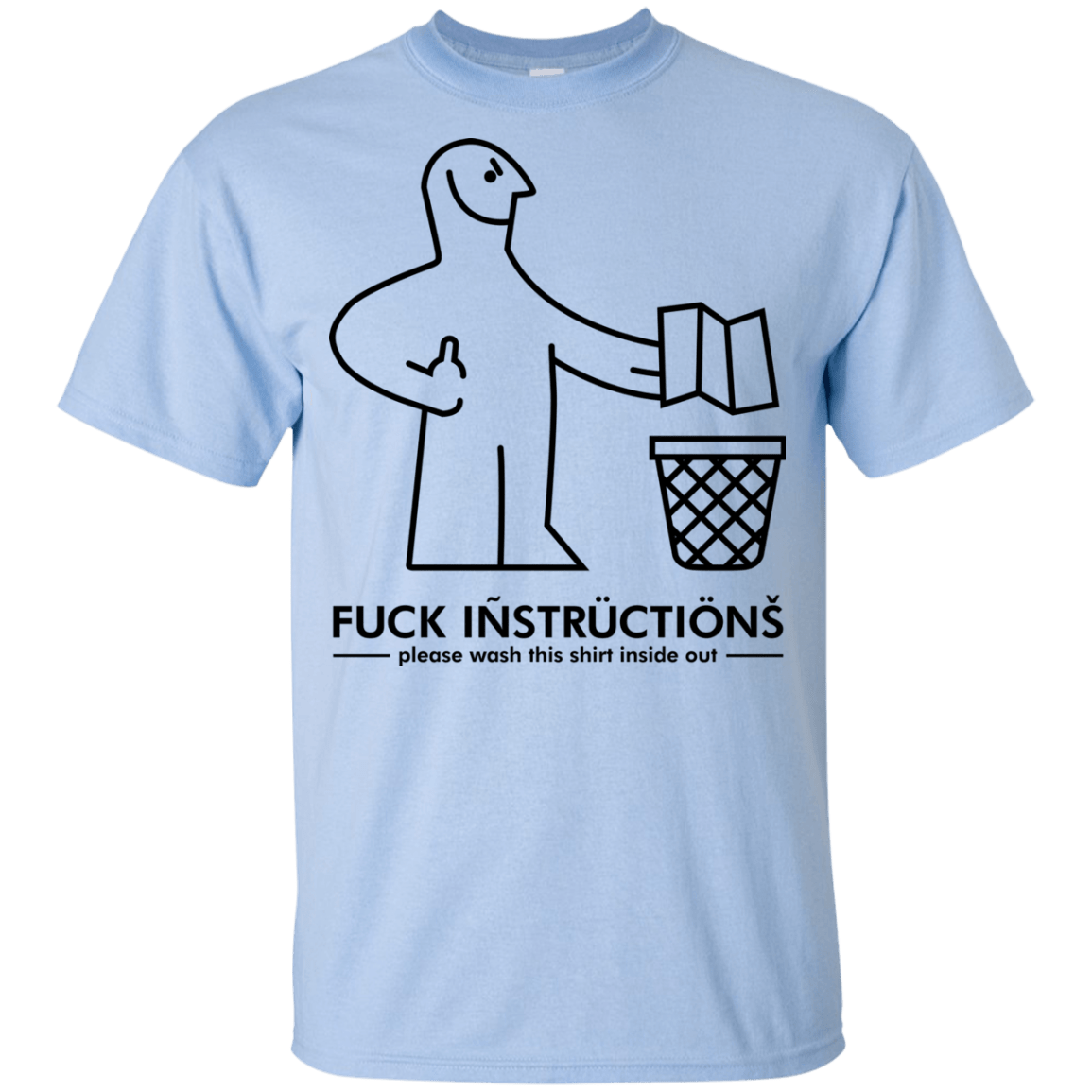 T-Shirts Light Blue / YXS FuckInstructions Youth T-Shirt