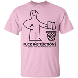 T-Shirts Light Pink / YXS FuckInstructions Youth T-Shirt