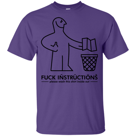 T-Shirts Purple / YXS FuckInstructions Youth T-Shirt