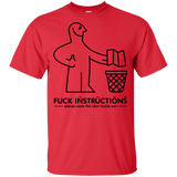 T-Shirts Red / YXS FuckInstructions Youth T-Shirt