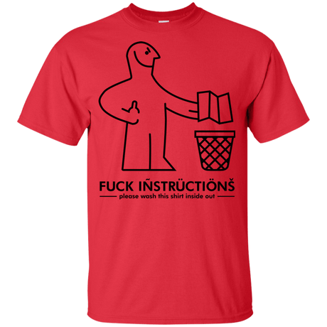 T-Shirts Red / YXS FuckInstructions Youth T-Shirt