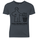 T-Shirts Vintage Navy / YXS FuckInstructions Youth Triblend T-Shirt