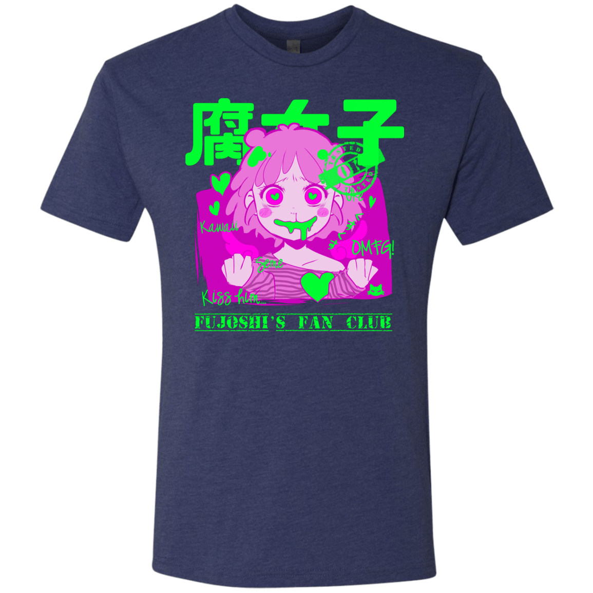 T-Shirts Vintage Navy / Small Fujoshi Men's Triblend T-Shirt