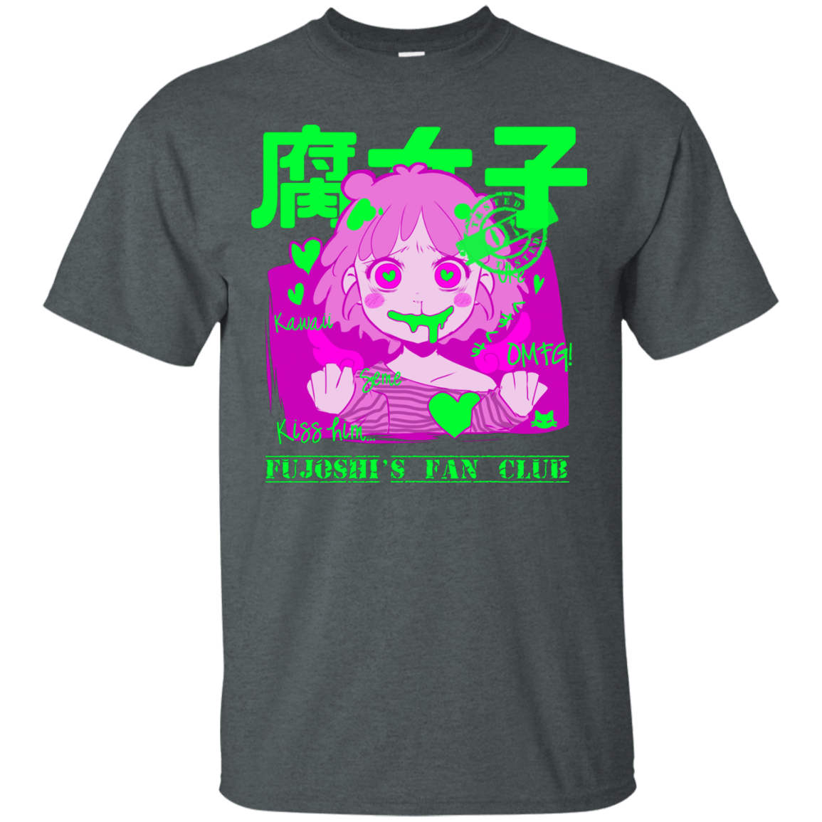 T-Shirts Dark Heather / Small Fujoshi T-Shirt