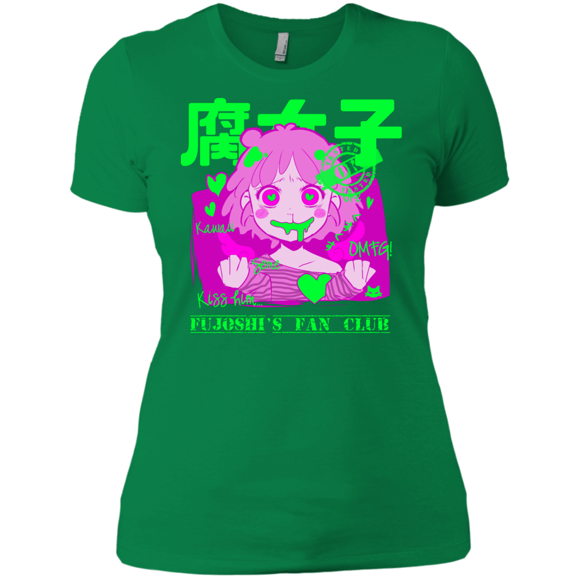 T-Shirts Kelly Green / X-Small Fujoshi Women's Premium T-Shirt